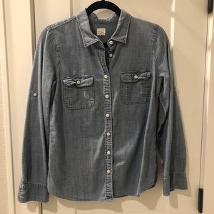 J crew chambray button down